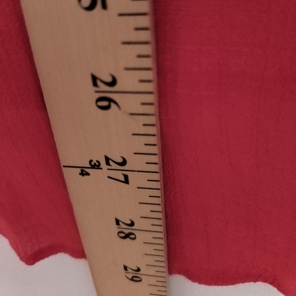 Zac & Rachel Vibrant Red Blouse / Size 3X - Picture 5 of 6